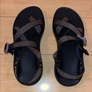Chaco Black and Navy Blue Sandals. Like New
